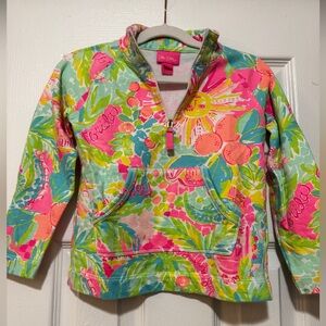 Lilly Pulitzer Pink girls pullover (4-5) like new!